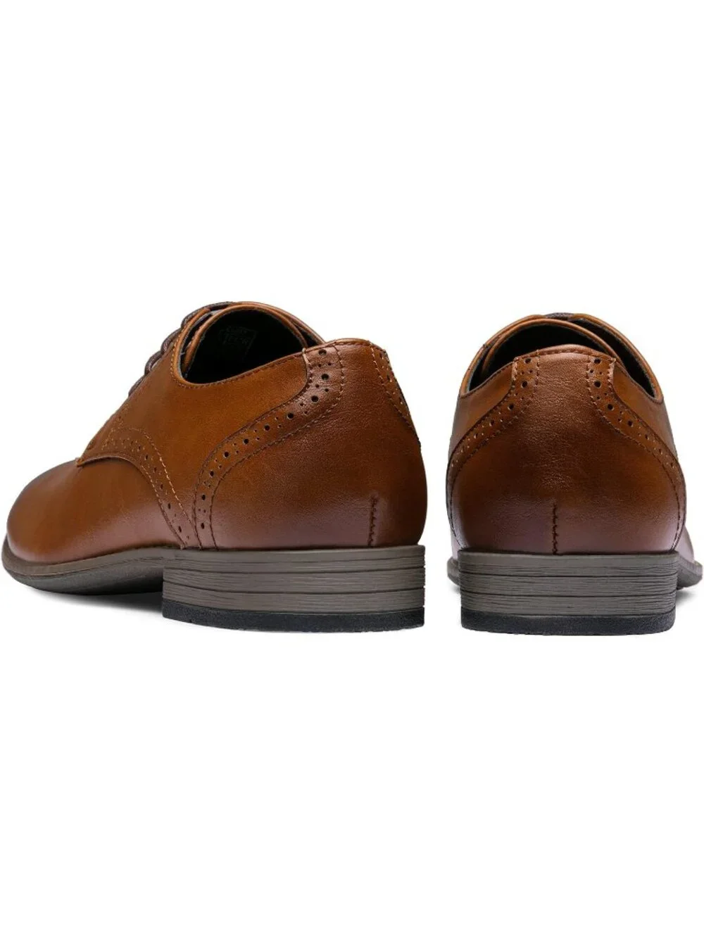 Men's Brown Leather Formal Non Slip Wedding Oxford Derby Dress Causal Shoes